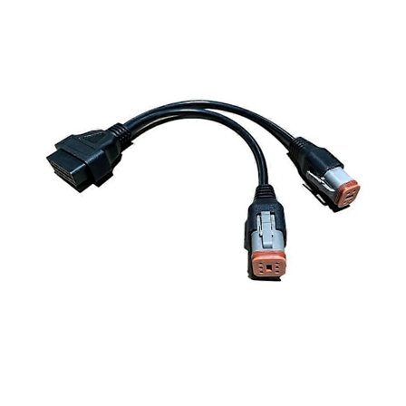 Kompatibel med Harley Davidson Motorcykel 6Pin 4Pin till OBD2 16PIN Adapter OBD 2 Diagnostisk Skanner ELM327 Adapter