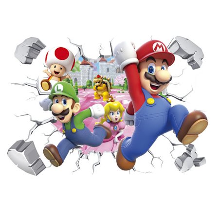 Barneromsdekorative veggklistremerker tegneserie flyttbare veggklistremerker tegneseriebakgrunn dekorative veggklistremerker