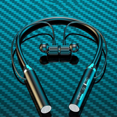 RU-Trådlösa Bluetooth-hörlurar för sport - Halsband, In-Ear