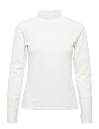 Crcara Ls T-Shirt White Cream
