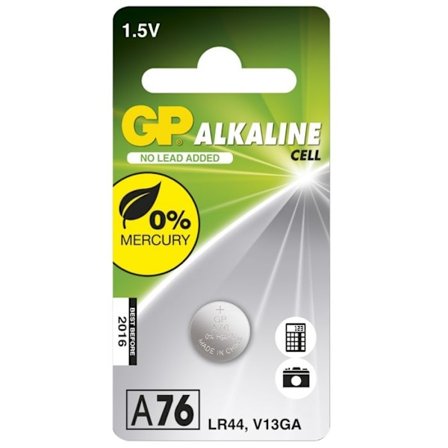 GP 76A-C1/ LR44/ LR1154/ AG13 batteri - 1 pack