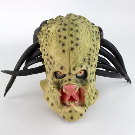 Alien Vs Predator Latex Hodeplagg Halloween Horror Maske Festkledning Ball Show Rekvisitter Cosplay, Hallo