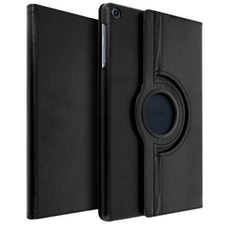 Etui - Samsung - Galaxy Tab A 10.1 2019 - Justerbar - Stöd 360° - Ekoskinn Svart