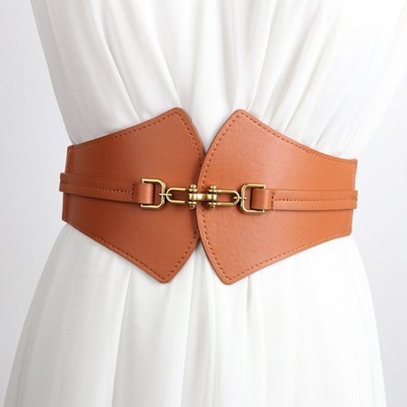 Kvinder Korset Bælte Vintage Elastisk Talje Bælter Strækbar Bred Taljebukke til Jeans Kjole