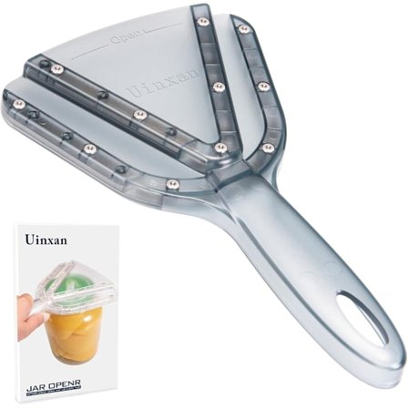 /EA/Burköppnare för svaga händer & seniorer med artrit, lätt att vrida av flaskkorkar, köksredskap, julklappar till äldre/kvinnor/män grå