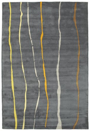 Striped Flaws Handtufted Rug - Grey 200X300 Wool