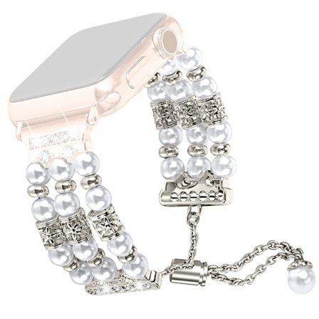 Samsung Galaxy Watch 5 Pro / 5 / 4 klockarmband med strassdekor i pärlemorimitation - Stjärnljus