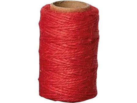 HEDLUNDS OF SWEDEN Jutesnöre röd 25m/rl - Lyreco - Emballage och lagerutrustning - Presentinslagning - Presentband och Snören