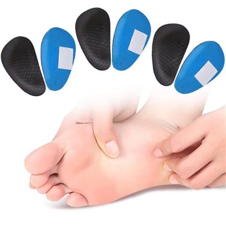 3 par jalka- ja pohjatyynyjä, urheilullisia ja pohjatyynyjä, puolikkaita tyynyjä tasaisen kaaren tukeen, sisäisiä ja ulkoisia ortoottisia jalka- ja 