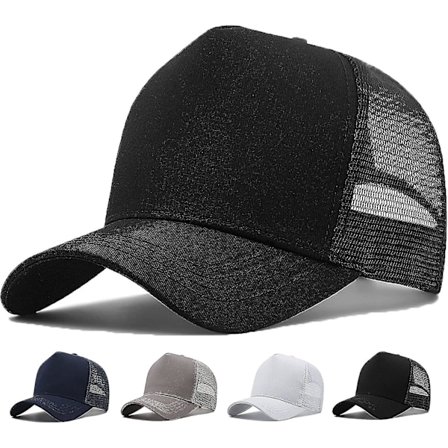 XL Mesh Trucker Hat for Stort Hode - Herre Baseball Caps med Høy Krone, Pustende Dad Hat, Justerbar 60-65 cm