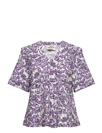 Chakra Tera Top Blouses Short-sleeved Multi/mønstret Mads Nørgaard