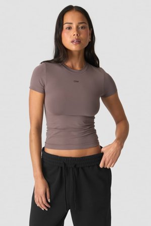 ICANIWILL - Essence Seamless Tee Dusty Brown - Damen - ICIW