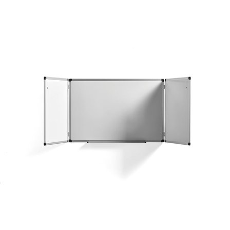 Whiteboard TRACEY, 3-delt, H600 B900–1800 mm