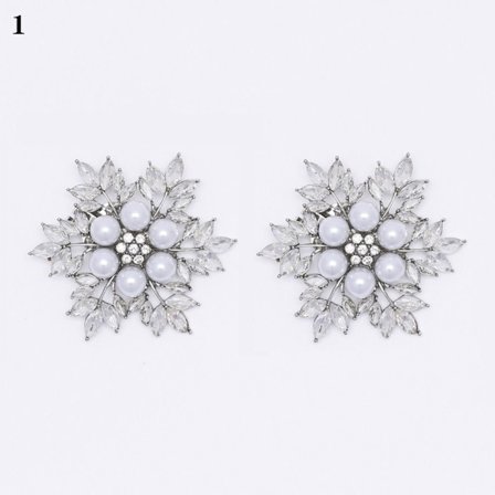 Mordely Ett par Pearl Shoe Clip Shoe Spänne