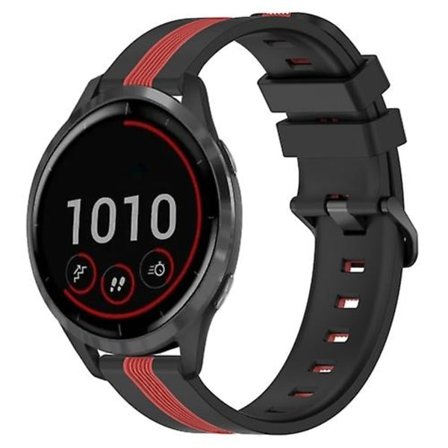 För Garmin Vivoactive 4 22mm vertikalt tvåfärgs watch