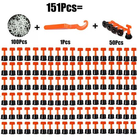 2x151 stk. Nivelleringssystem Fliser Afstandsstykker Vægafstandsstykker Kiler Afstandsstykker Gulvfliser Carrelage
