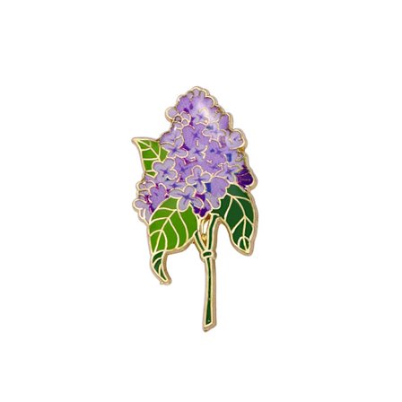 Blå Förgätmigej Blomma Liten Badge Vintage Look Nål Emalj Guld Brosch Gåva