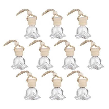 10 stk. 8 ml bilhengende diffuser, hengende eterisk oljediffuser, påfyllbar