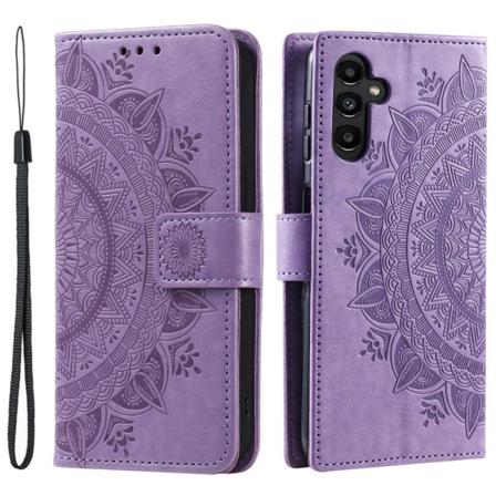 SKALO Samsung S24 Mandala lompakkokotelo - Violetti Purple