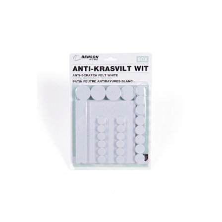 Möbeltassar filt 80 st vit