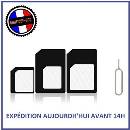 SIM KORT ADAPTERE 3 i 1 NANO SIM / MICRO SIM / STANDARD SIM Universal