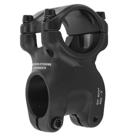 Kort styrefremspring for terrengsykkel, lett, hul, høyfast, i aluminiumslegering