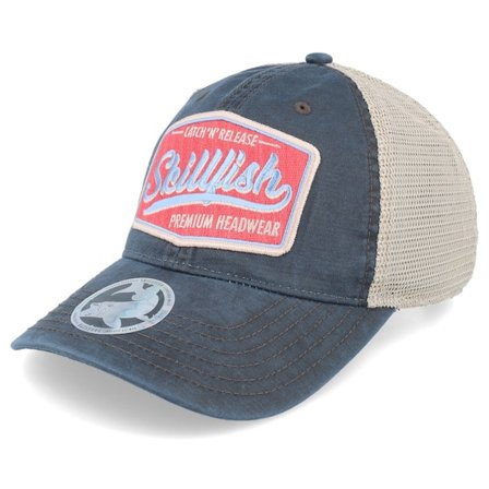 Skillfish - Blau trucker Cap - Premium Fishing 211 Navy/Khaki Trucker @ Hatstore