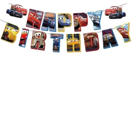 Biler Bursdagsbanner Fest Bursdagsutstyr Romdekorasjon