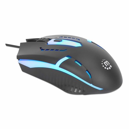 Manhattan MH Wired RGB LED Gaming Mouse, Black