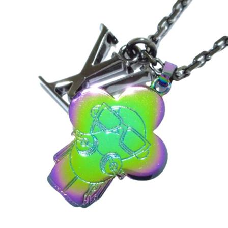 Louis Vuitton Vintage Pre-owned Metal necklaces , Grijs , Dames , Maat: ONE Size Vintage Sieraden