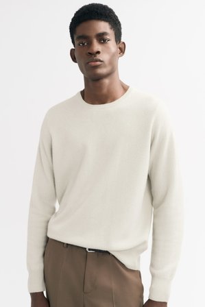 Soft Goat - Men's Classic Crewneck - XL - Chalk