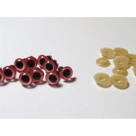10 par (20 stk) Øjne til "Amigurumi" 8 mm Ø