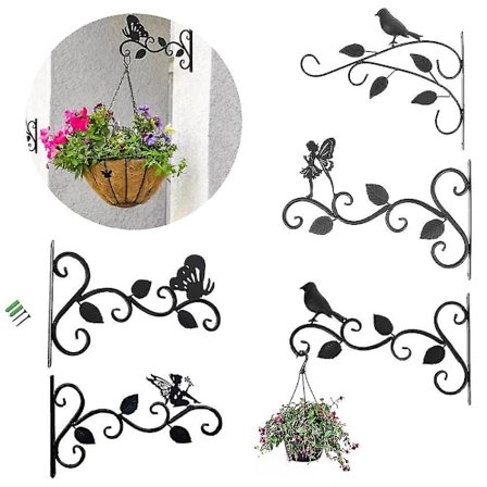 Hængende plantebeslag vægmonteret hængende plante krog planteophæng kraftig ophæng dekorativ vægophæng krog hængende plantebeslag vægmonteret han