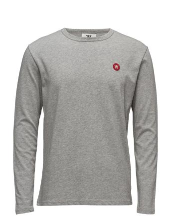 Mel Long Sleeve T-Langærmet Skjorte Grå Double A By Wood Wood