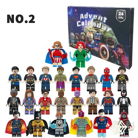 Disney Marvel Adventskalender Boks 24 stk/sett Actionfigur PVC Modell Jule Adventskalender Nedtelling Barneleker Gave