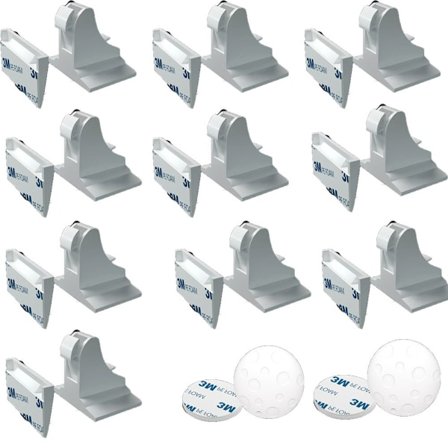 Magnetiska skåplås för barnsäkerhet, 10-pack + 2 nycklar, Magnetiska lådlås för barnsäkring