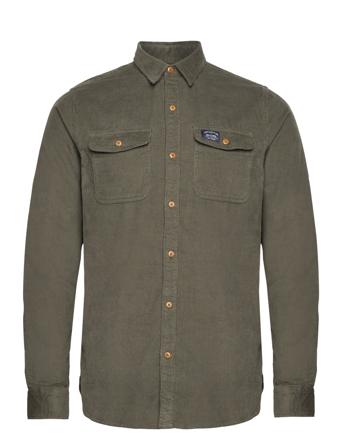 Trailsman Cord Shirt Skjorte Uformell Kakigrønn Superdry*Betinget Tilbud