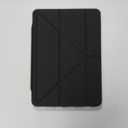 Fodral för iPad Pro 10,5" svart låsspänne hopfällbart avtagbart transparent band