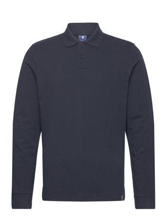 Essential Polo L\S Tops Polos Long-sleeved Navy G-Star RAW