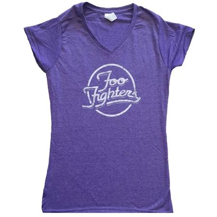 Foo Fighters Unisex Adult Ex-Tour Logo T-Shirt M Lila Purple M