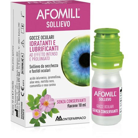 Afomill Sollievo Gocce Oculari Lubrificanti 10ml