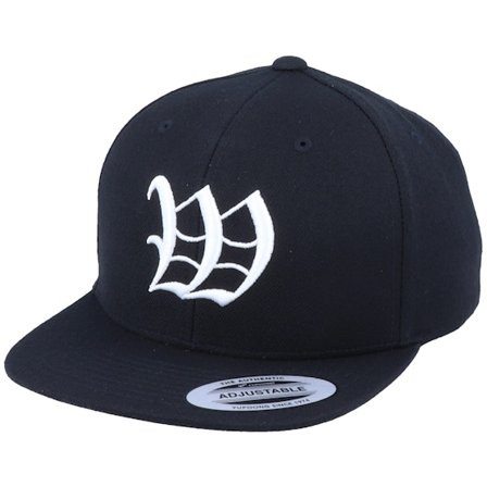 Kiddo Cap - Preto snapback Boné - Kids W Letter 3D Black Snapback @ Hatstore
