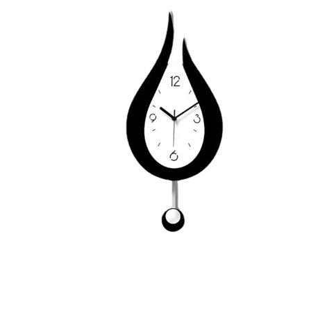 Stille veggklokker vanndråper sving veggklokke moderne design