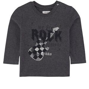Kids - IKKS Dark Gray T-Shirt With Print 12 Months - Tops - 12 months - Grey - Junge