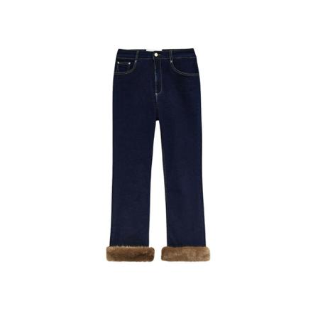 Blugirl, Straight Trousers Blauw, Dames, Maat:W31