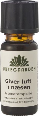 Urtegaarden Aromaterapi A-1 - Giver Luft I Næsen 10 ml, Tøj & Bolig, Duftolier, Æteriske Olieblends