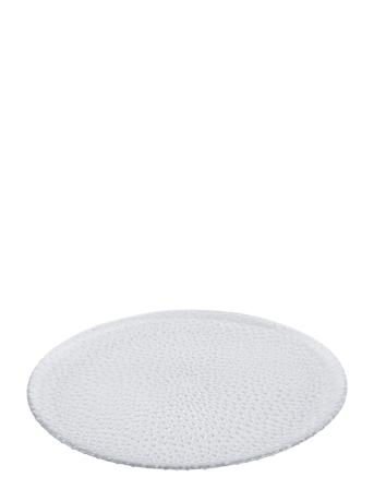 Raw Glass Beads Clear - Flat Plate Home Tableware Serving Dishes Serving Platters Harmaa Aida