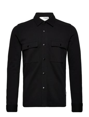 Slhjackie Sweat Jacket W Tunn Jacka Svart Selected Homme