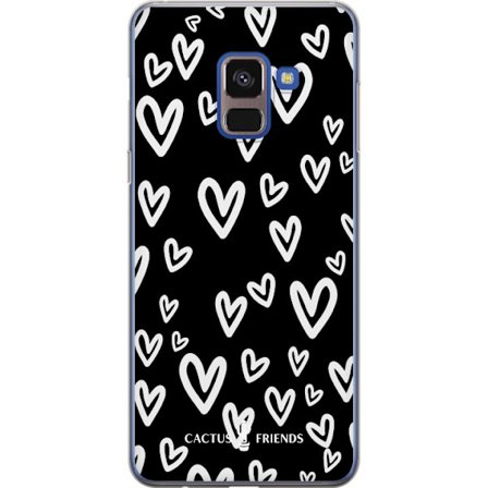 Yhteensopiva Puhelinkuori Samsung Samsung Galaxy A8 (2018) Cactus and Friends - Handdrawn Love Chaos