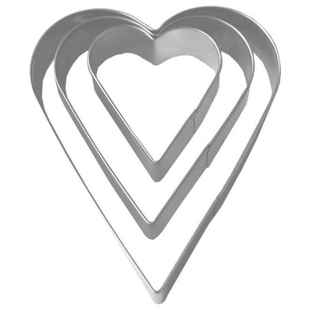 Utstickare Kakmått Hjärta 3-pack